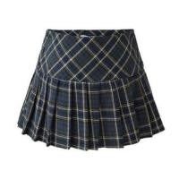 ราคา Low Waist Plaid Pleated Buttoned Mini A-Line Skirt (1129676593)