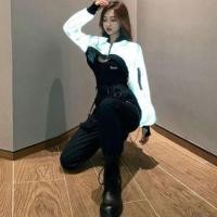 ราคา Cropped Jacket / Harem Pants / Tank Top / Set (1095844432)