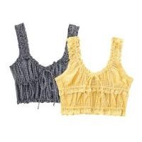 ราคา Plaid Frill Trim Crop Tank Top (1129744666)