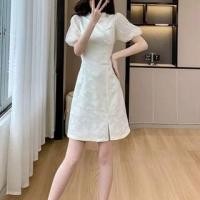 ราคา Short-Sleeve Butterfly Print Mini Sheath Dress (1129770426)