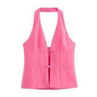 ราคา Halter V-Neck Plain Panel Top (1129832703)