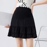 ราคา Maternity High Waist Plain Ruffle Mini A-Line Skirt (1129965607)