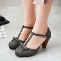 ราคา Bow T-Strap Pumps (1130009627)