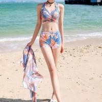 ราคา Set: Floral Print Bikini Top + Swim Shorts + Cover Up Skirt (1130052928)