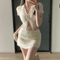 ราคา Set: Plain Swim Bikini Top + Cover Up Top + Skirt (1130083077)