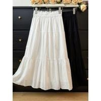 ราคา High-Rise Embroidered A-Line Midi Skirt (1130106410)