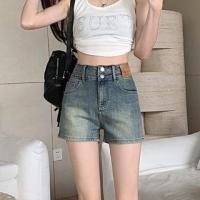 ราคา High Waist Applique Denim Shorts (1124353712)