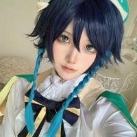 ราคา Genshin Impact - Barbatos Cosplay Wig Blue - One Size (1130150521)