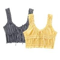 ราคา Plaid Bow Frill Trim Crop Tank Top (1130280478)