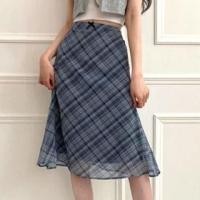 ราคา High Rise Plain Bow Accent A-Line Midi Skirt (1130378695)