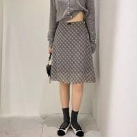 ราคา High Rise Bow Accent Plain A-Line Midi Skirt (1130378810)