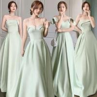 ราคา Spaghetti Strap Plain A-Line Evening Gown / Strapless Evening Gown / Short-Sleeve Mesh Panel A-Line Evening Gown (1130517811)
