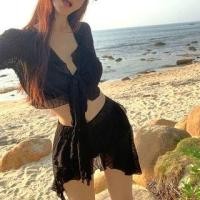 ราคา Set: Halter Plain Bikini Top + Bikini Bottom + Patterned Ruffle Asymmetrical Swim Skirt + Cover Up (1130697581)