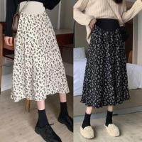 ราคา Maternity High Waist Floral Midi A-Line Skirt (1130733104)