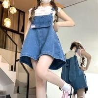 ราคา Applique Washed Denim Wide Leg Jumper Shorts (1130795070)