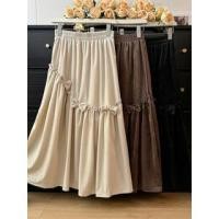 ราคา Bow-Accent High-Waist A-Line Midi Skirt (1130795240)