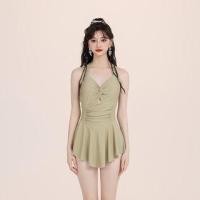 ราคา Halter Plain Knot Swim Dress (1124574938)