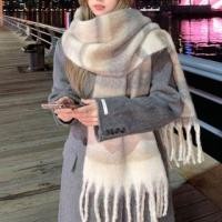 ราคา Color Block Fringed Scarf (1130833603)