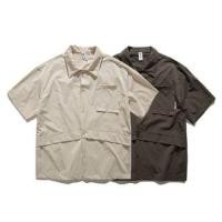 ราคา Short-Sleeve Pocketed Plain Shirt (1130852182)