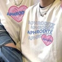 ราคา Couple Matching Short-Sleeve Round Neck Lettering Heart Print T-Shirt (1128993540)