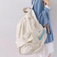 ราคา Plain Canvas Zip Backpack (1130970785)