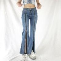 ราคา Low Waist Washed Zip-Detail Slim-Fit Boot-Cut Jeans (1125750007)
