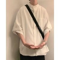 ราคา Short-Sleeve Plain Pocketed Shirt Jacket (1122625394)