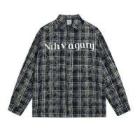 ราคา Long-Sleeve Plaid Lettering Print Button-Up Shirt (1130981874)