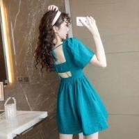 ราคา Short-Sleeve Cutout A-Line Dress (1101954597)