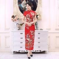 ราคา Short-Sleeve Printed Cheongsam (1067573466)