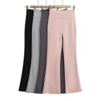 ราคา Drawstring Plain Zip Up Cropped Hoodie / High Waist Plain Flared Sweatpants (1131023703)