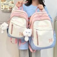 ราคา Set: Lettering Color Block Backpack + Bag Charm (Various Designs) (1131047894)