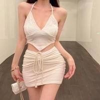 ราคา Set: Striped Bikini + Cover Up Skirt (1131112636)