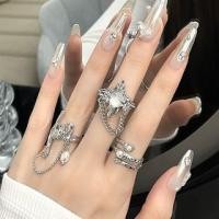 ราคา Set of 3: Moonstone Faux Pearl Alloy Ring (Various Designs) 6179301 - Set Of 3 - Silver - One Size (1130106732)