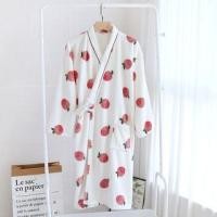 ราคา Peach Print Tie Waist Pajama Robe (1131238725)