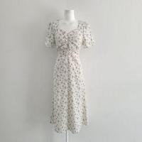 ราคา Short-Sleeve Floral Print Midi Sheath Dress (1113689268)