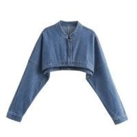 ราคา Washed Denim Cropped Jacket (1131488159)