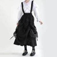 ราคา Plain Drawstring Maxi Overall Dress (1130542009)