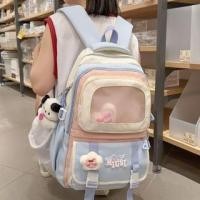 ราคา Lettering Color Block Multi-Pocket Backpack (1131666006)