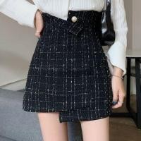 ราคา Asymmetrical A-Line Short Skirt (1097103752)