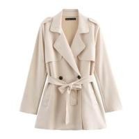 ราคา Double Breasted Plain Long Jacket (1131695527)