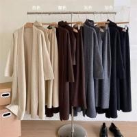 ราคา Set: Midi Open Front Cardigan + Turtleneck Knit Tank Top + High Rise Midi A-Line Skirt (1131718665)