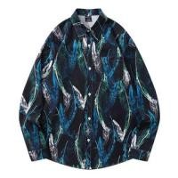 ราคา Long Sleeve Collared Feather Print Shirt (1131732270)