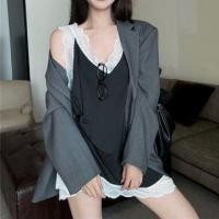 ราคา V-Neck Panel Lace Tank Top (1131745679)