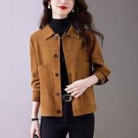 ราคา Collared Pocketed Button-Up Plain Jacket (1131756524)