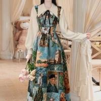 ราคา Balloon Sleeve Mock Neck Plain Ribbed Sweater / Long Sleeve Collared Bow Blouse / Patterned Print Maxi A-Line Overall Dress / Set (1132076262)