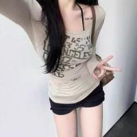 ราคา Long-Sleeve Scoop Neck Lettering T-Shirt (1132060671)