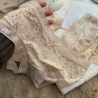 ราคา Floral Print Bow Lace Trim Panty (1132084862)