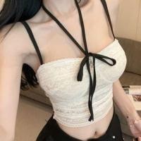 ราคา Lace Tie-Front Cropped Camisole Top (1132144183)