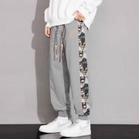 ราคา Drawstring Waist Bear Print Embroidered Waffle Cropped Harem Sweatpants (1132252970)